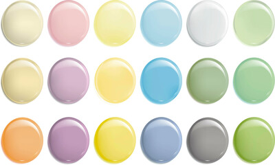Pastilles Pastel Couleurs douces