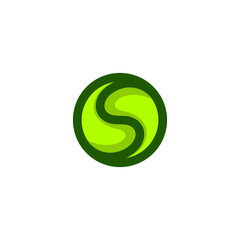 S Ball Tennis Logo