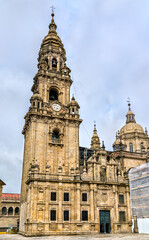 Fototapeta na wymiar Cathedral of Santiago de Compostela, UNESCO world heritage in Galicia, Spain