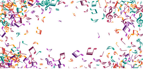 Music note symbols vector design. Symphony