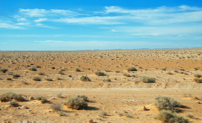 Landscape near Matmata in the south of Tunisia