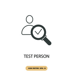 test person icons  symbol vector elements for infographic web