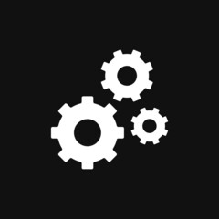 Setting gears icon on grey background