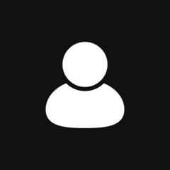User icon on grey background
