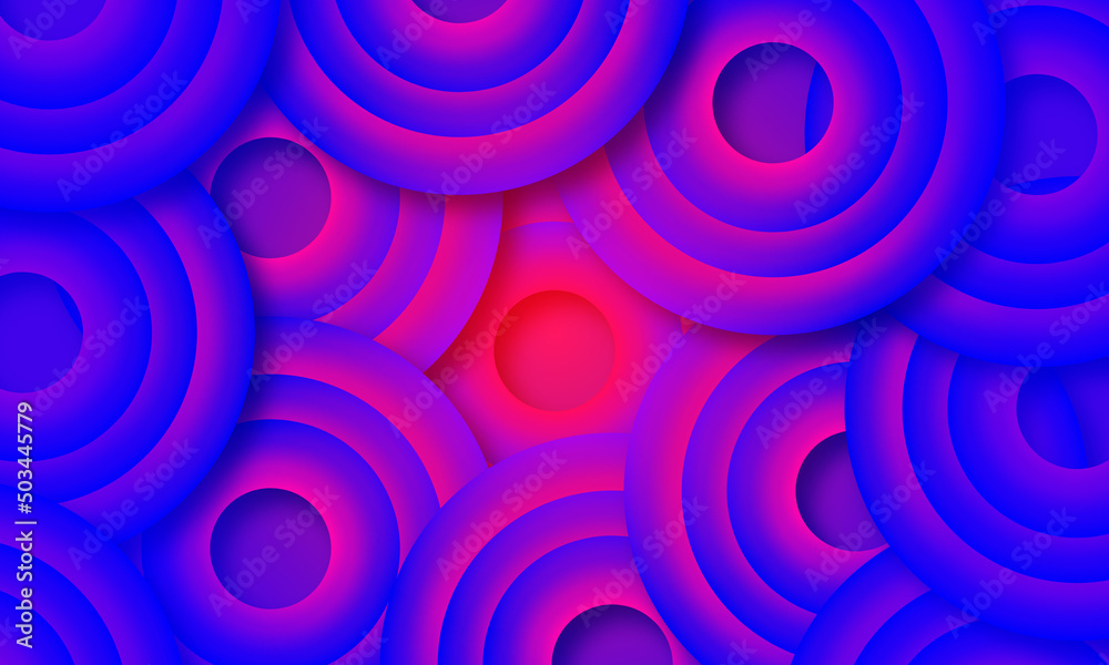 Aufkleber abstract background with circles . light effect . pattern background .