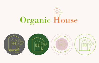 Organic and natural food, healthy food and organic product, organic logos, icon, badges and stickers collection for food and drink market e-business.