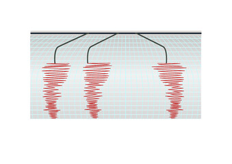 Seismogram earthquake graph