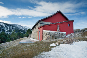 Refugio El Pingarron en Peñalara. España