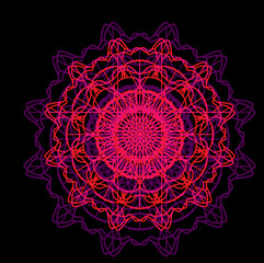 spiritual symbol round ornament mandala