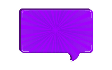 purple speech bubble