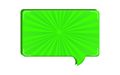 green speech bubble
