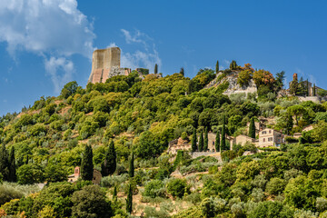 Rocca di Tentennano, Castiglione d'Orcia, Toscana, via Francigena - obrazy, fototapety, plakaty