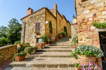 Obraz premium Pienza, Toscana, Siena, Val d'Orcia