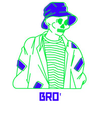 illustration & design skull boy