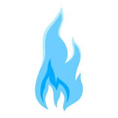 Illustration of natural gas flame. Industrial and business image.