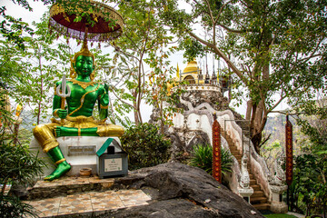 Golden Rock Temple or Wat Phra That Din Kwaen in Phrae province, Thailand