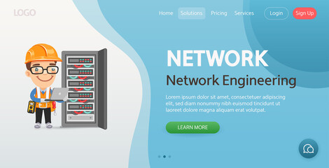 Network Website Template