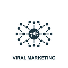 Viral Marketing icon. Monochrome simple Digital Marketing icon for templates, web design and infographics