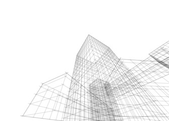 abstract architectural sketch