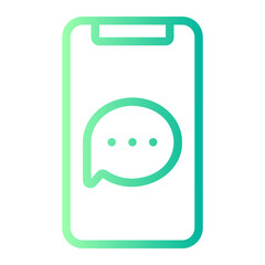 message gradient icon