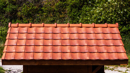 toit en imitation tuiles 