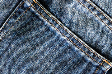 Fototapeta premium Jeans texture background, Close-up shot, Jeans background for design.