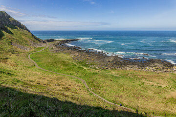The Giants Causeway, Causeway Coastal Route, world heritage site, Area of outstanding natural beauty, County Antrim, Northern Ireland