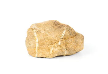 River rock or mountain rock isolated on a white background