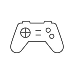 Joystick or gamepad line outline icon