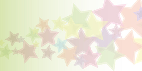 Colorful Retro Style Stars Pattern - Background for Wallpaper, Wrapper, Placard, Poster, Cover Designs - Illustration in Editable Vector Format