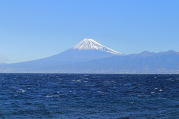 大瀬崎からの富士山