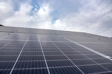 in the open air install environmentally friendly solar panels in the open air.