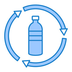 Bottle Recycling Icon Design