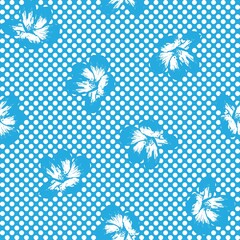 Floral Dotted Seamless Pattern Design