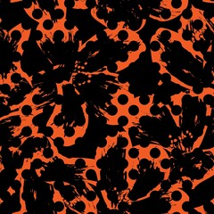 Floral Dotted Seamless Pattern Design