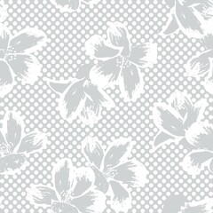 Floral Dotted Seamless Pattern Design