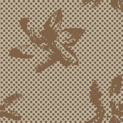 Floral Dotted Seamless Pattern Design