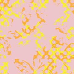 Floral Dotted Seamless Pattern Design