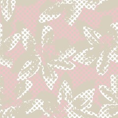 Floral Dotted Seamless Pattern Design