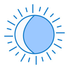 Lunar Eclipse Icon Design