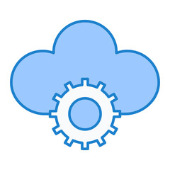 Cloud Settings Icon Design