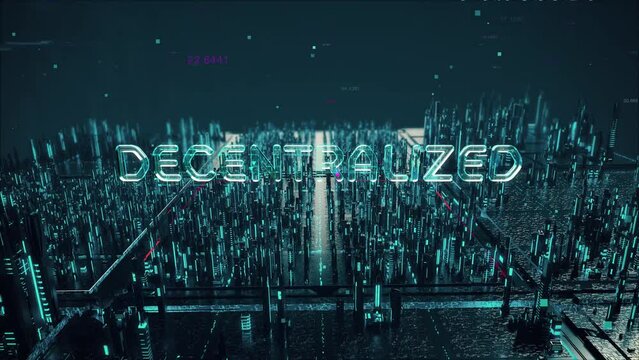 The Future Of Web 3.0 with digital technology hitech concept