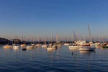 Fototapeta premium A view on marina with boats