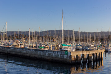A view on marina with boats