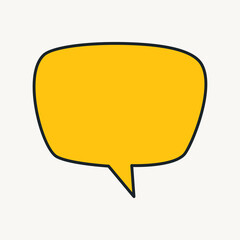 Cartoon vector funny cute Comic characters, speach bubble.