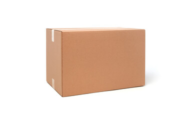 Closed cardboard box