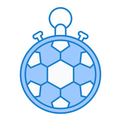 Fototapeta premium Football Time Icon Design