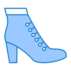 Ladies Boots Icon Design