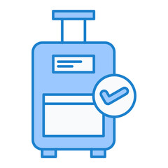 Luggage Check Icon Design