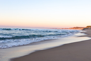 Fototapeta premium Sunset on the ocean with gentle colors